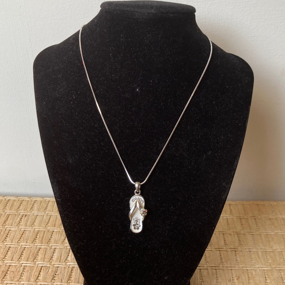 Costume Flipflop Pendant Necklace